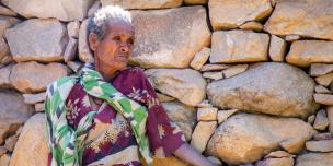 Tadelech Gebrihet has lived for 60 of her 70 years in the mountains of Tigray. Photo credit: Zerubabel Tore/Oxfam Tadelech Gebrihet has lived for 60 of her 70 years in the mountains of Tigray. Photo credit: Zerubabel Tore/Oxfam