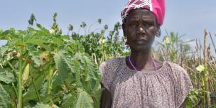 Nyahon Majak – a vegetable farmer in Akobo East County, South Sudan