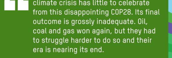COP28 outcome misses the mark on justice for the majority of the world
