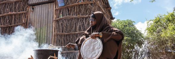 Habiba is among the millions of people from Northern Kenya who depend on their livestock to produce or buy food and make a living. Photo credit: Mark Wahwai/Oxfam
