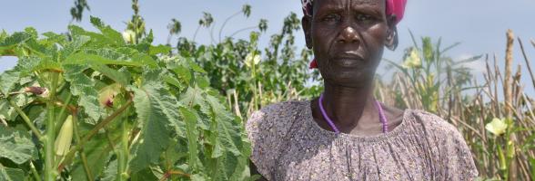 Nyahon Majak – a vegetable farmer in Akobo East County, South Sudan