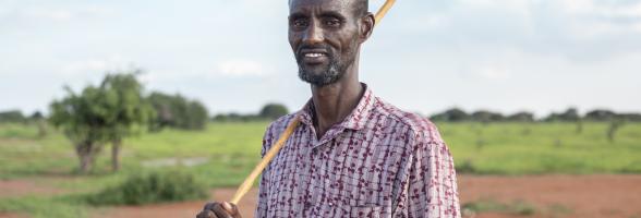 Ahmed Haji, herder in Tula Tula Village, Wajir County, Kenya. Photo credit: Mark Wahwai/Oxfam