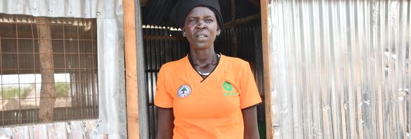 Tabitha Nyabang a 32-year-old mother of six lives in Dengjock talks about some of the major challenges women face in Dengjock payam of Akobo East. Photo credit: Yangi Justine/ Oxfam