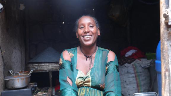 Achewach Berhanu, 38, joined the Peaceful Self-Help Group (SHG) in Sekota Woreda, Amhara Region, Ethiopia