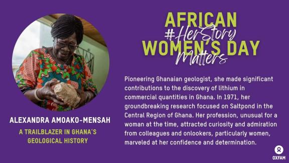 Mrs. Alexandra Amoako-Mensah: A Trailblazer in Ghana's Geological History
