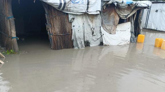 The heavy rains expected to persist until November 2024, continue to displace vulnerable communities, leaving a trail of destruction in its wake. Photo credit: Yangi Justine/ Oxfam The heavy rains expected to persist until November 2024, continue to displace vulnerable communities, leaving a trail of destruction in its wake. Photo credit: Yangi Justine/ Oxfam