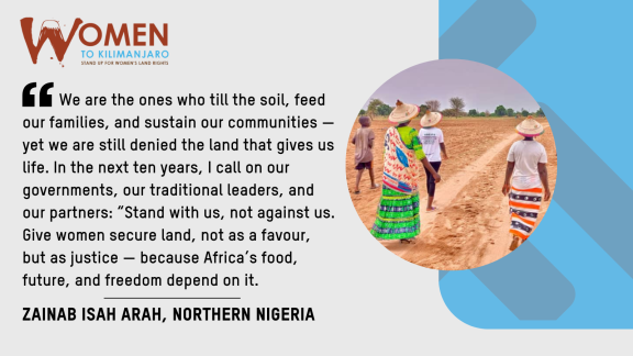 Women to kili Zainab quotegraphic