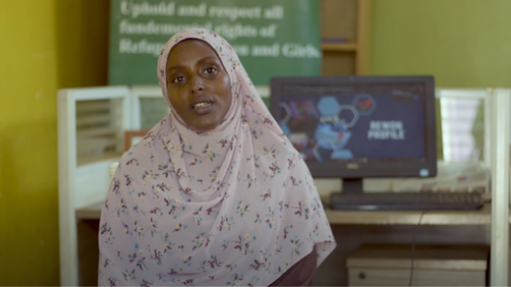 Shukra Ali, local advocate and the M&E Officer of Regfugee women and youth Aid network