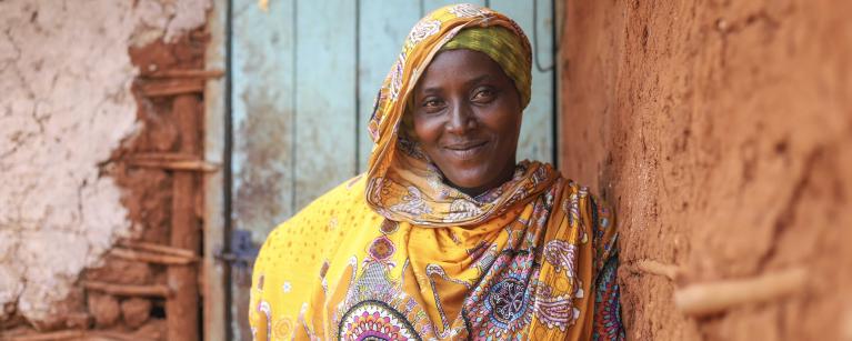 Madina Mohamed, program participant of the water project in Isiolo County (Kenya).