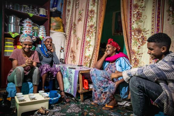 Mebrit Kesaye is the leader of a self-help group in Sekota, Amhara Region.