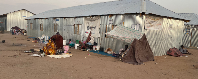 With the arrival of over 1,500 people every day, the two transit centers in Renk are at full capacity, hosting people four times their size. Photo credit: Fatuma Noor/ Oxfam
