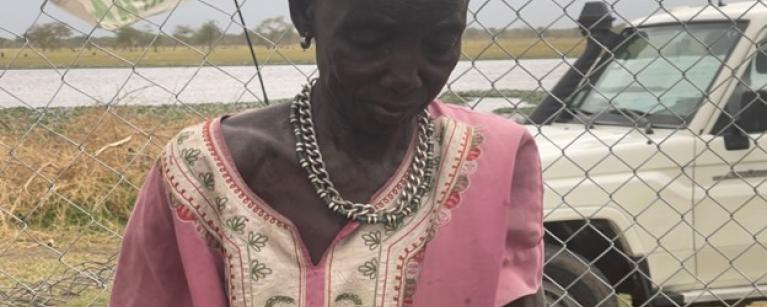 Nyahial Bith, 61 years old farmer, was part of a recent training initiative conducted by Oxfam with support from BMZ. Credit: Kafuki Jada/ Oxfam
