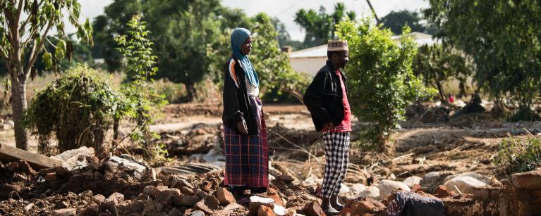 Twaibu Aufi and his wife 49-year-old wife Stevelia Aufi are seen on what used to be their house in the aftermath of Tropical Cyclone Freddy in Phalombe southern Malawi on Friday 24 March 2023. CREDIT: Thoko Chikondi / Oxfam Twaibu Aufi and his wife 49-year-old wife Stevelia Aufi are seen on what used to be their house in the aftermath of Tropical Cyclone Freddy in Phalombe southern Malawi on Friday 24 March 2023. CREDIT: Thoko Chikondi / Oxfam