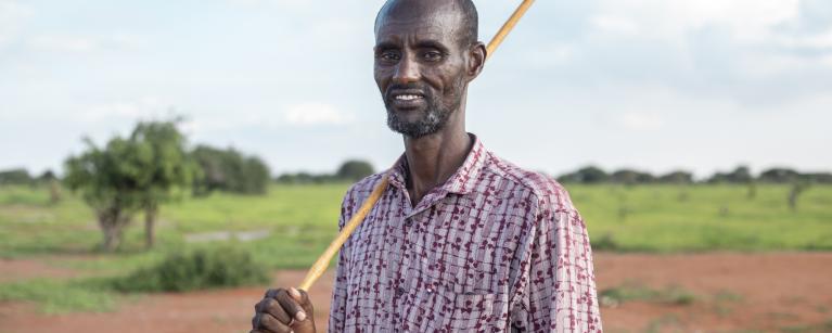 Ahmed Haji, herder in Tula Tula Village, Wajir County, Kenya. Photo credit: Mark Wahwai/Oxfam