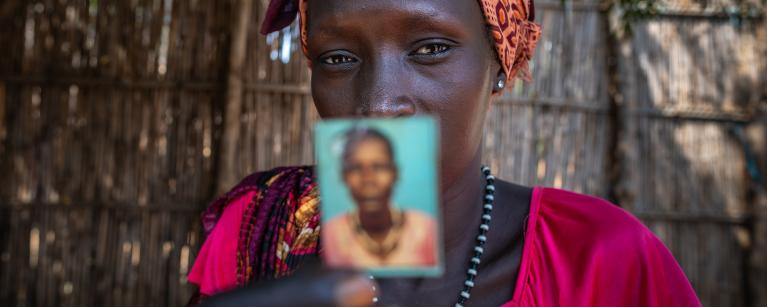 Nyajany Gatwech is one of the refugees who was displaced from the South Sudan conflict and now lives in Gambella Refugee camp in Ethiopia. Photo credit: Petterik Wiggers/ Oxfam