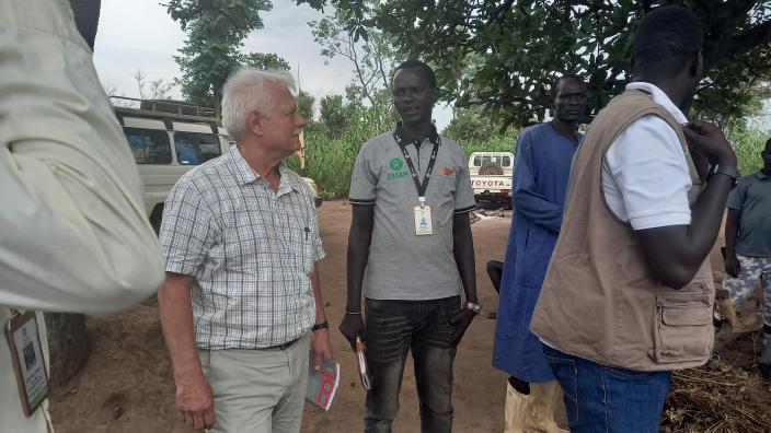 Oxfam's humanitarian delegation recently visited South Sudan where the need for support has increased, with over 300,000 refugees and returnees who came from Sudan. Photo Credit: Yangi Teresa/ Oxfam Oxfam's humanitarian delegation recently visited South Sudan where the need for support has increased, with over 300,000 refugees and returnees who came from Sudan. Photo Credit: Yangi Teresa/ Oxfam