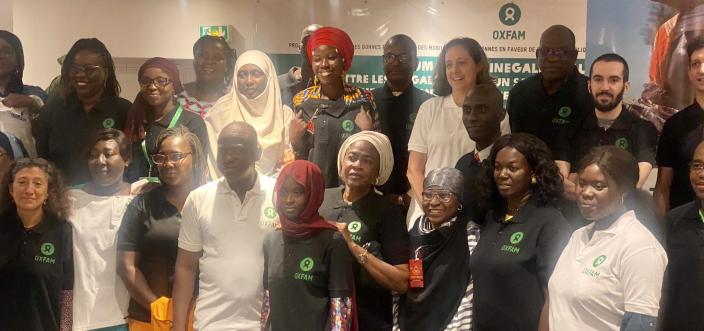 Les participant.e.s présent.e.s au Forum régional sur les inégalités au Sahel