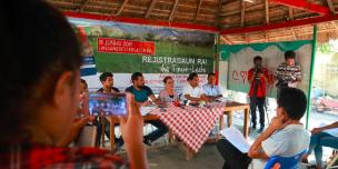 Oxfam in Timor-Leste hosted a joint-press conference with Timor-Leste's civil society land network, Rede Ba Rai, to call for a transparent land registration process.