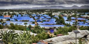 Stormy skies over Rohingya refugee camps in Cox’s Bazar.