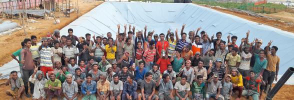 Oxfam in Asia - Press Release - Biggest-ever waste treatment plant in a refugee camp