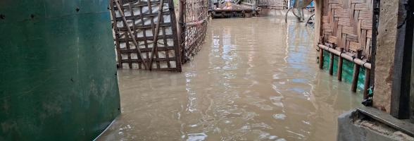 Rohingya Camp flooded