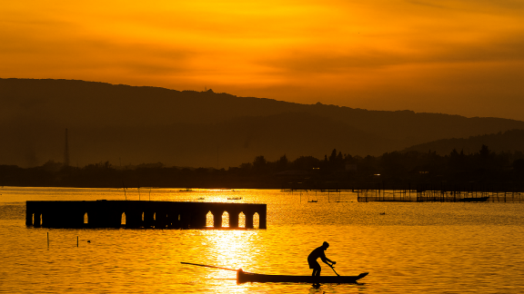 Sunset over Laguna de Bay