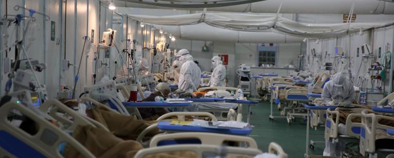 ICU in the world's largest makeshift COVID hospital