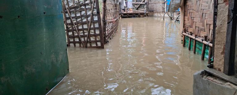Rohingya Camp flooded