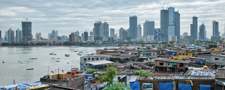 skyscrapers vs slums