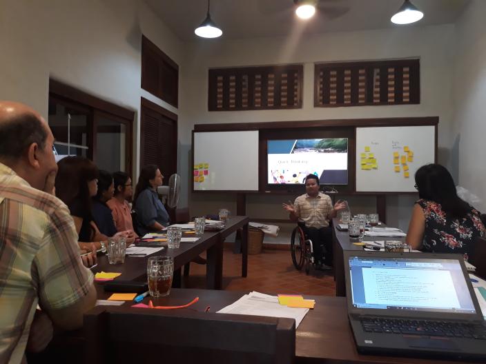 Oxfam’s Disability Inclusion (DI) regional partners training in Chiang Mai: Photo: Saneth Meas/Oxfam disability inclusion, water governace, mekong river