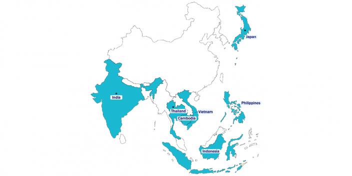 Oxfam - Fair Finance Asia - Map