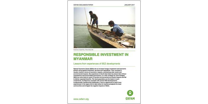 Oxfam in Asia - Publications - Myanmar - Responsible Investment in Myanmar