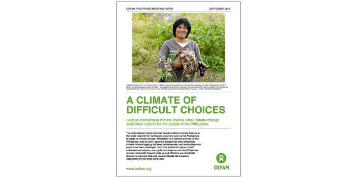 Oxfam in Asia - Philippines - A Climate of Difficult Choices