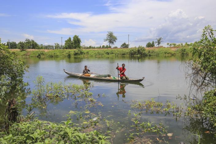 Couple of boat in Cambodia