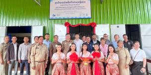 New water kiosk constructed in Roung Chrey Commune, Thmar Koul District, Battambang Province. Photo: Vuochkeang Phon/Oxfam