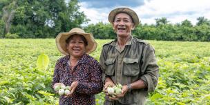 r. Sam Orn Tith and his wife, Thnom village, Prek Chhik commune, Rukkhakiri district, Battambang province. 