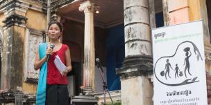 Solinn Lim, Oxfam Cambodia Country Director, JuiKnia launch