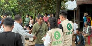 oxfam and VSG provided cash assistance to displaced communities in Oddar Meachey province