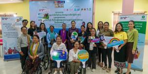 Oxfam and partners celebrate IWD and International Day of Action for Rivers in Stung Treng.