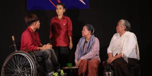 Persons living with disabilities & elderly community members performed “Mother,” shedding light on the challenges faced by vulnerable groups.