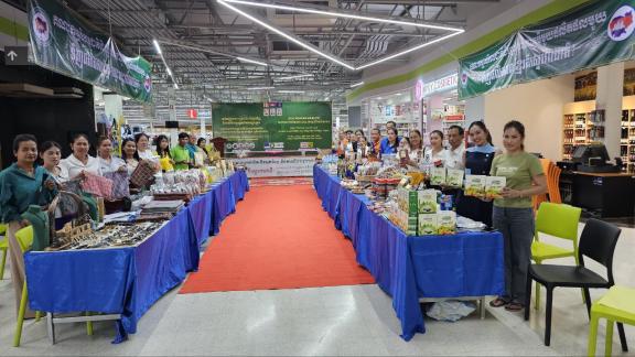 Cambodian local producers showcased their products at Big C Supermarket. Cambodian local producers showcased their products at Big C Supermarket.