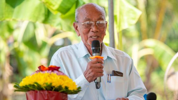Mr. Svang Im, the Head of the local Water User Cooperative