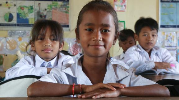 Rachna, 11, third grader at Korsang Thmey Primary School, Banteay Meanchey province.