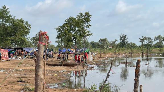 Displaced area in Bat Khao, Banteay Meanchey