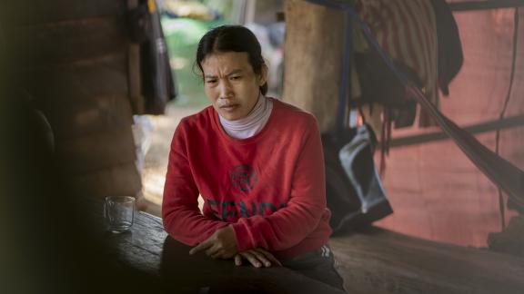 Ratana spent hours each day riding his motorbike to collect a single barrel of water, each trip a gamble. "Every time my husband left to get water, I was devastated," Pon said. "I only felt safe when the four of us were together."