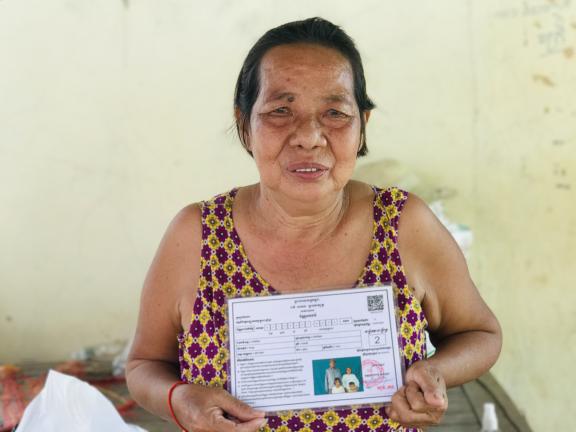 Ms. Lao Sru, Member of the Older People Association (OPA)