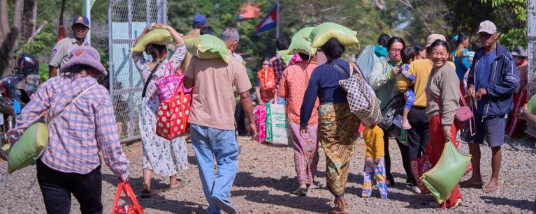 Oxfam's humanitarian response, Cambodia-Thailand border conflict