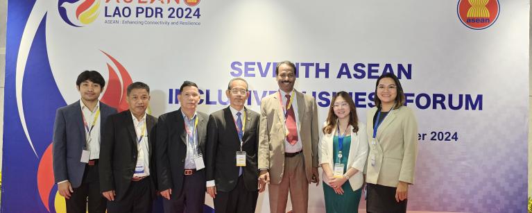 Delegation from MISTI and Oxfam participated at the 7th ASEAN Inclusive Business Forum held in Laos PDR.