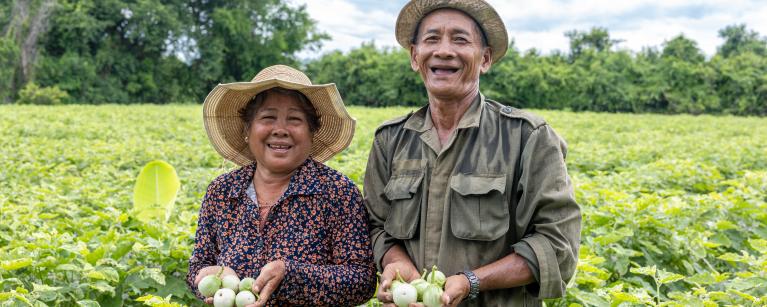 r. Sam Orn Tith and his wife, Thnom village, Prek Chhik commune, Rukkhakiri district, Battambang province. 