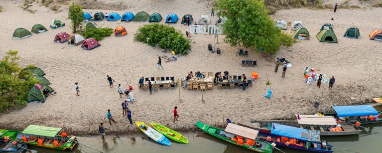 Oxfam and Ministry of Environment held a youth camping event at Koh Han Island to celebrate key environmental and women’s initiatives.